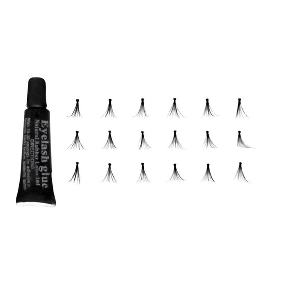 Colormates Eyelash Kit Singles Fills False Lashes Adhesive Gel Easy Application - Picture 2 of 8